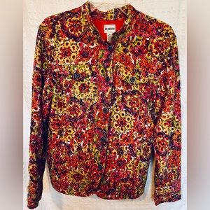 ☘️CHICO’S☘️Size 2, Multicolored Jacket